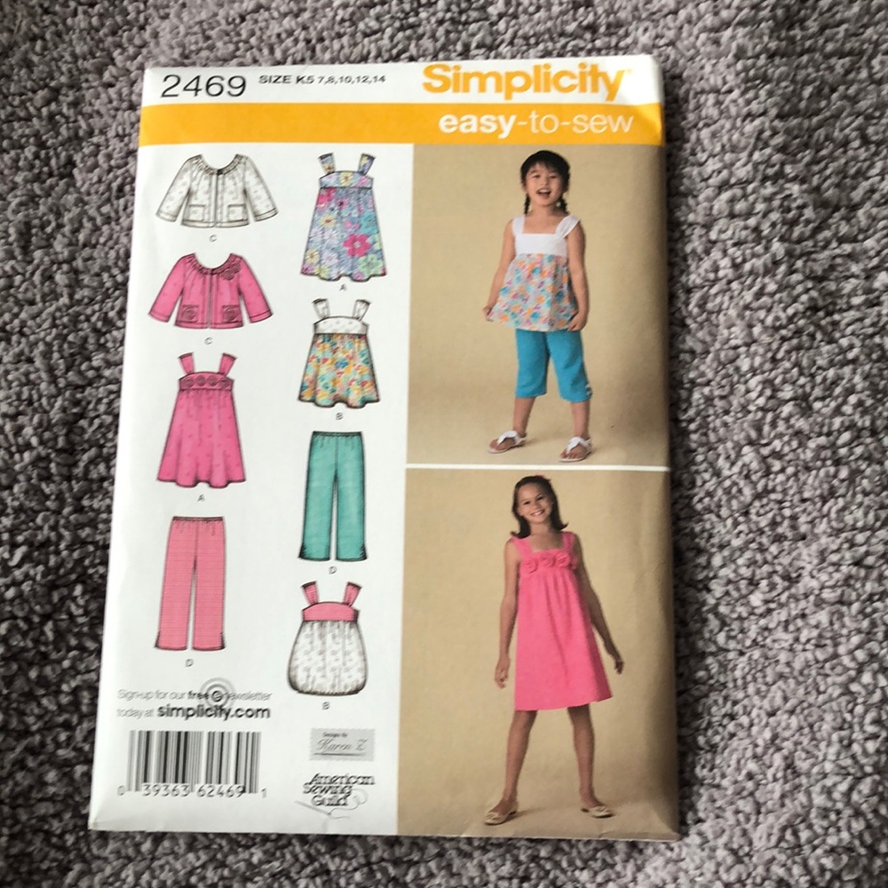 Simplicity Easy To Sew Pattern (2469)